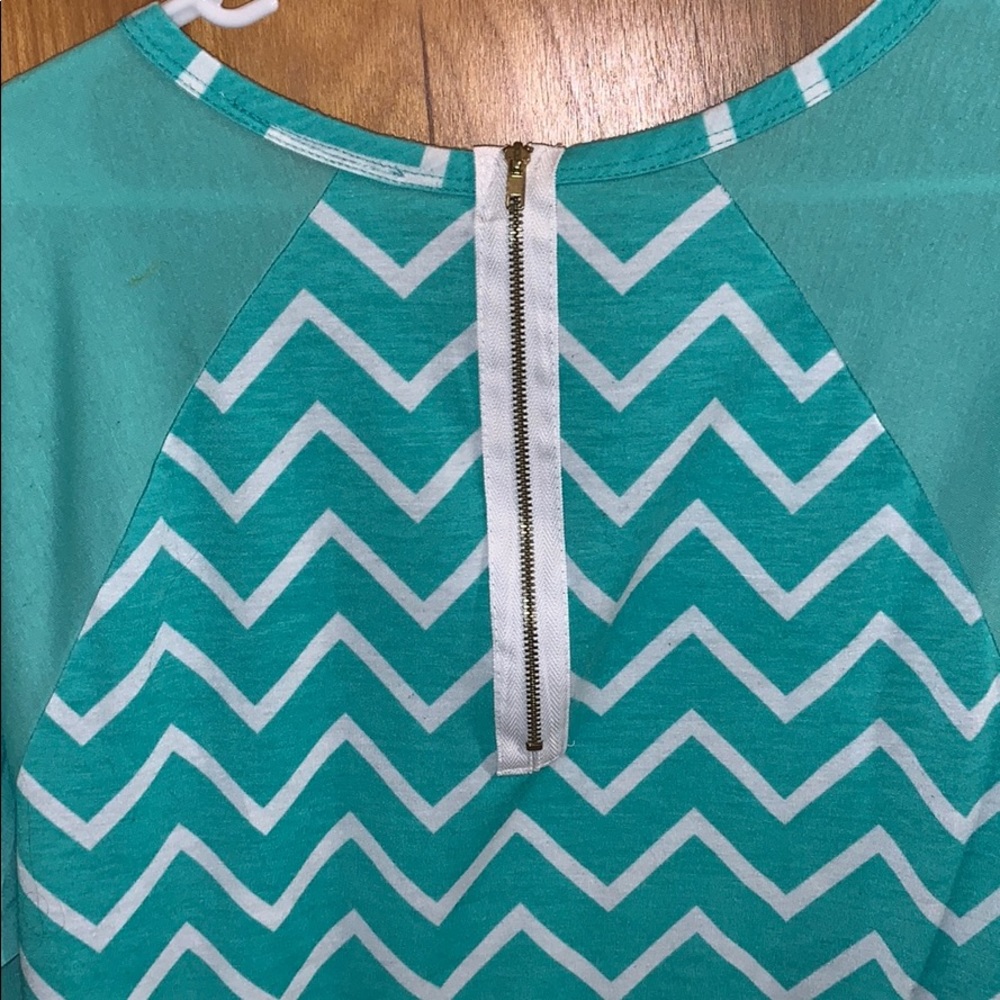 Mint chevron top - Picture 2 of 2